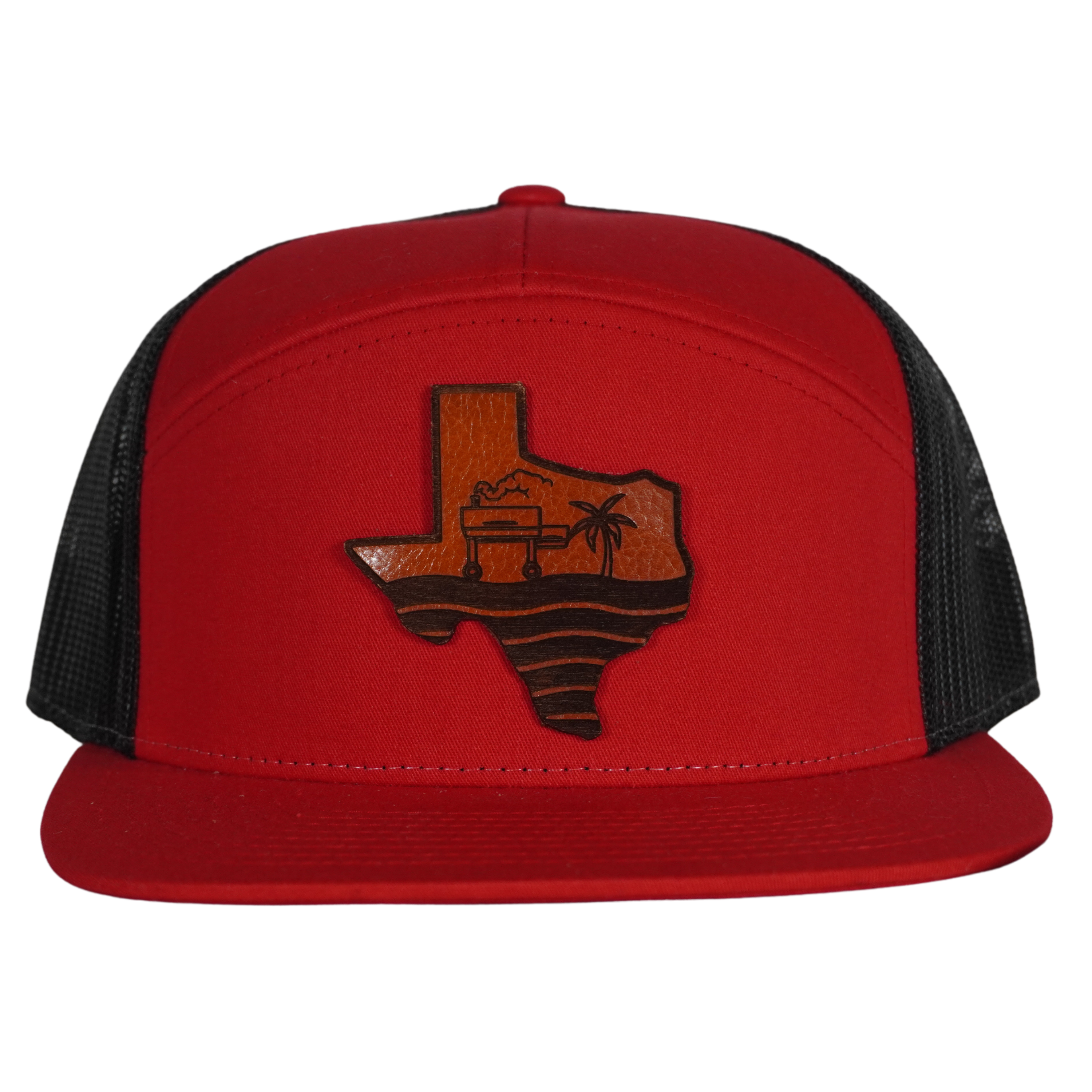 Red's Trucker Leather Patch Hat